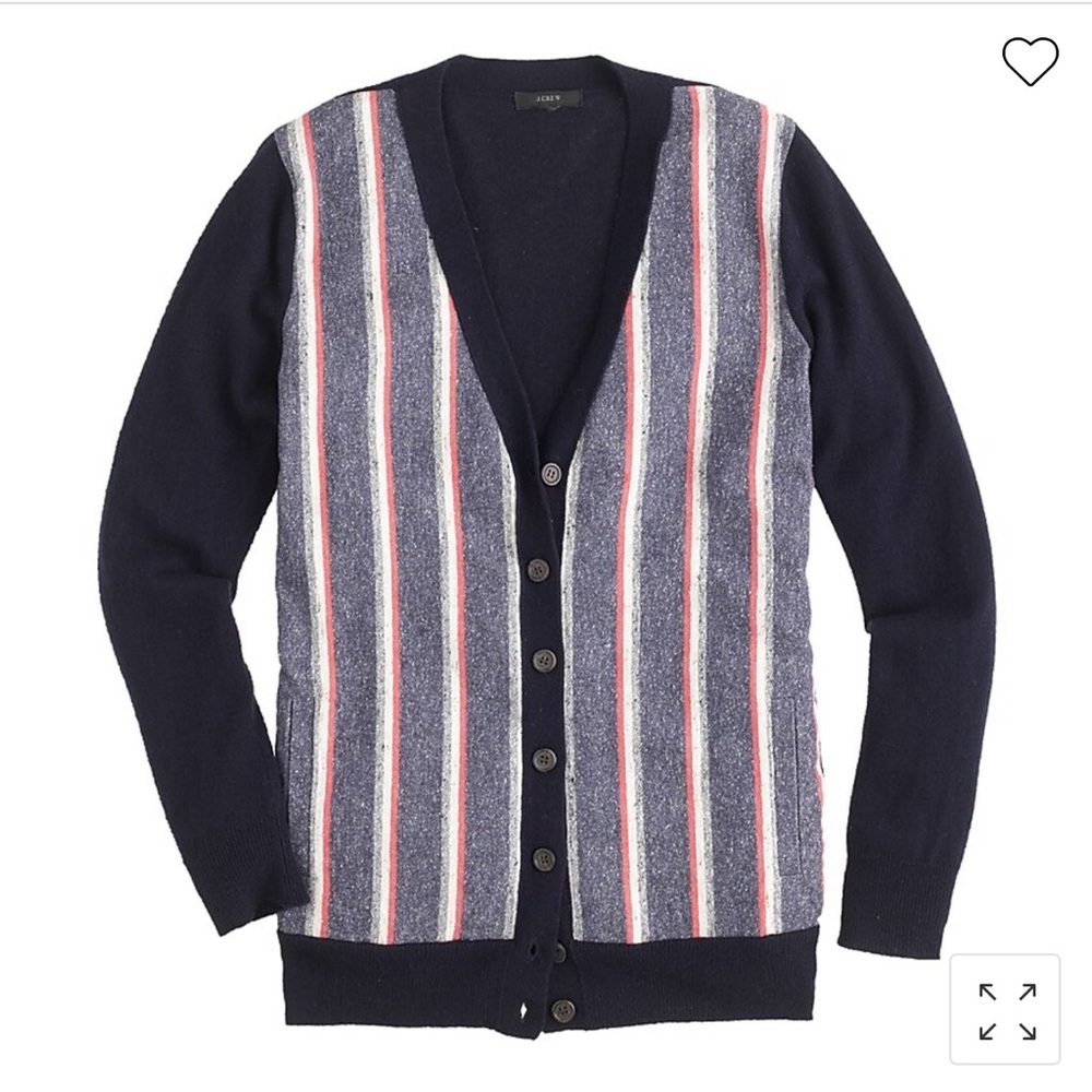 J.crew Gently worn XXS Cashmere blend Menswear Inspired Cardigan.